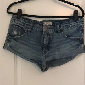 Free people denim shorts